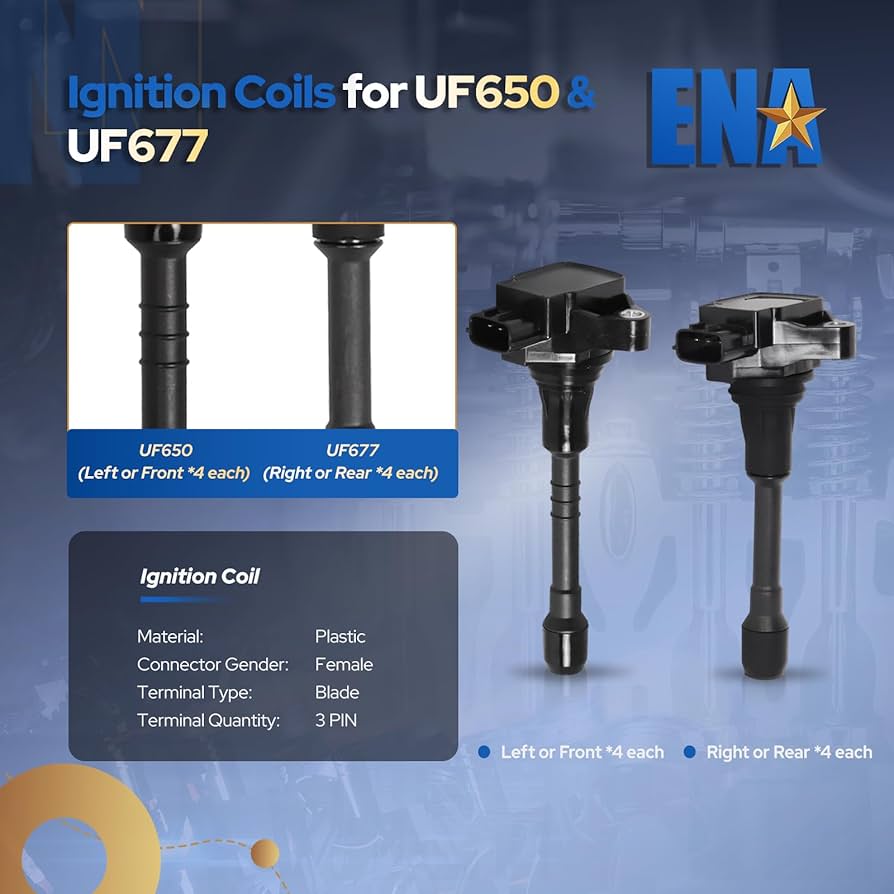 Amazon.com: ENA Set of 8 Front and Rear Ignition Coil Pack